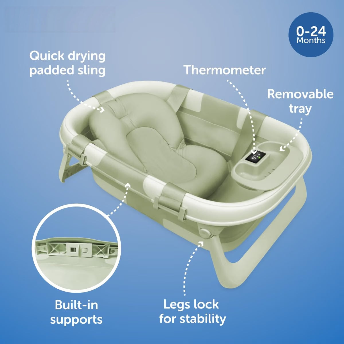 Baby Fold ‘n Store Baby Bathtub