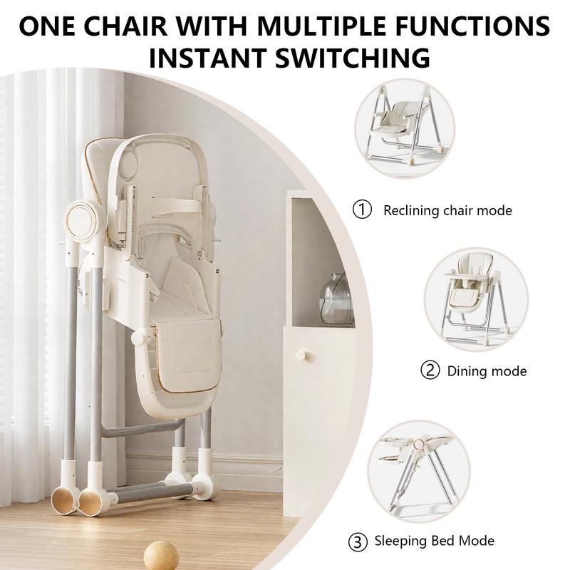 3-in-1 Convertible Baby High Chair